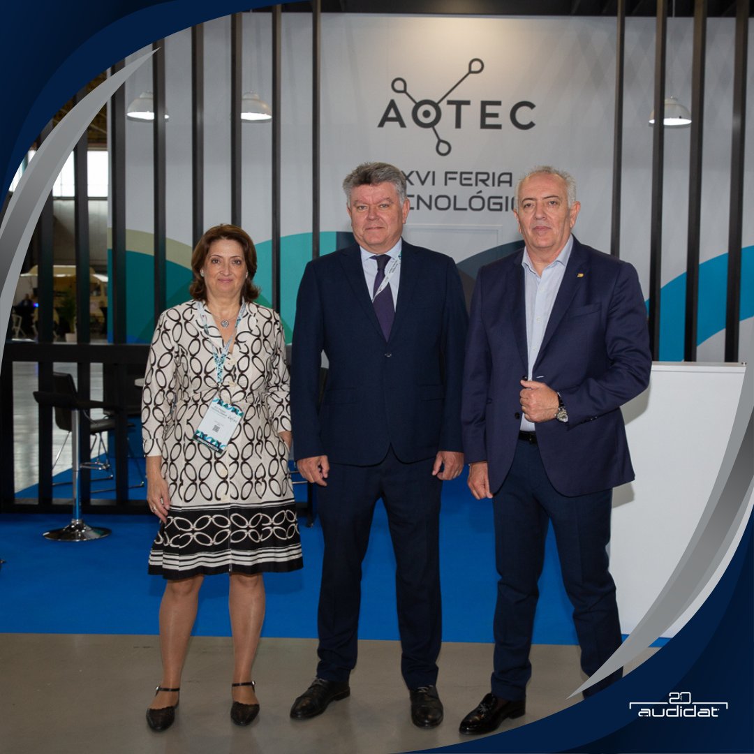 el presidente de aotec y el director comercial de audidat